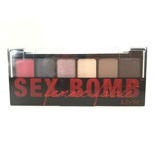 NYX Professional Makeup The Sex Bomb Shadow Palette~6 Shades~Day & Night Look